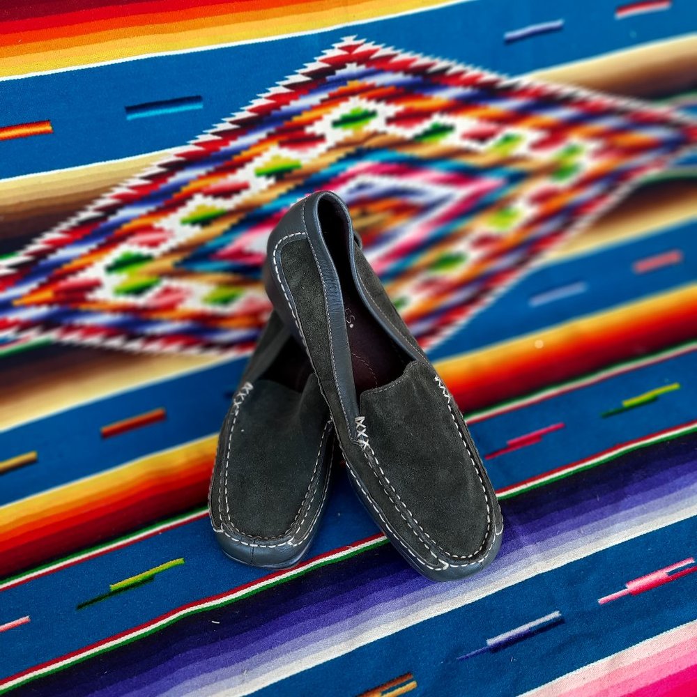 Green Suede Aerosoles Wedge Women 9.5  Never Worn